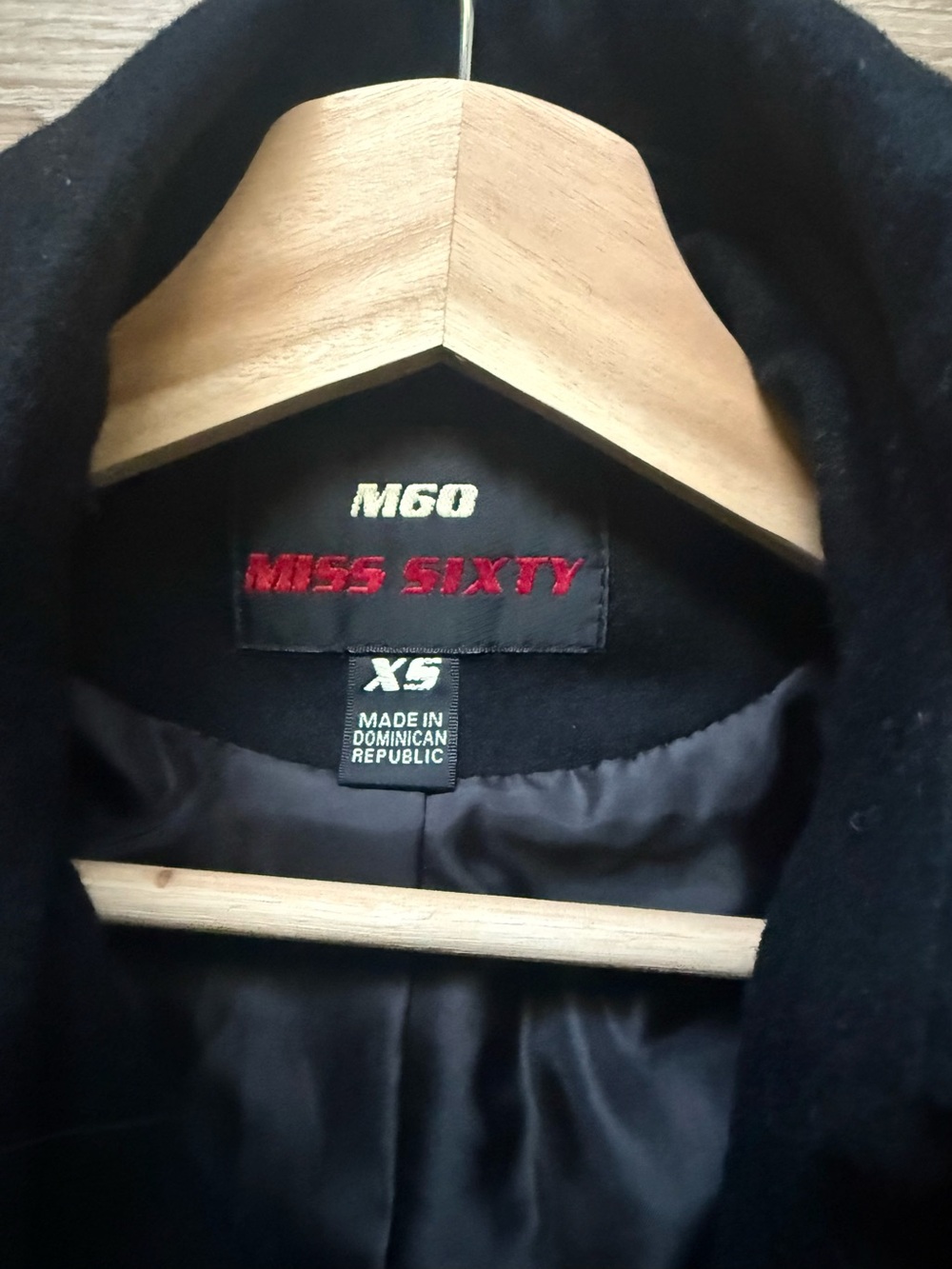 Miss Sixty Women’s Black Coat with Belt - Picture 4 of 7